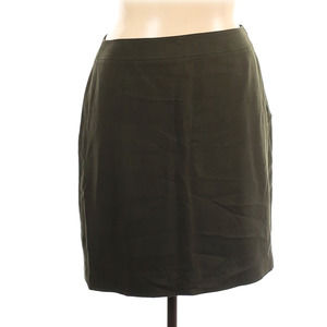 JOSEPHINE CHAUS | Silk Skirt Green Sz 16 Lined